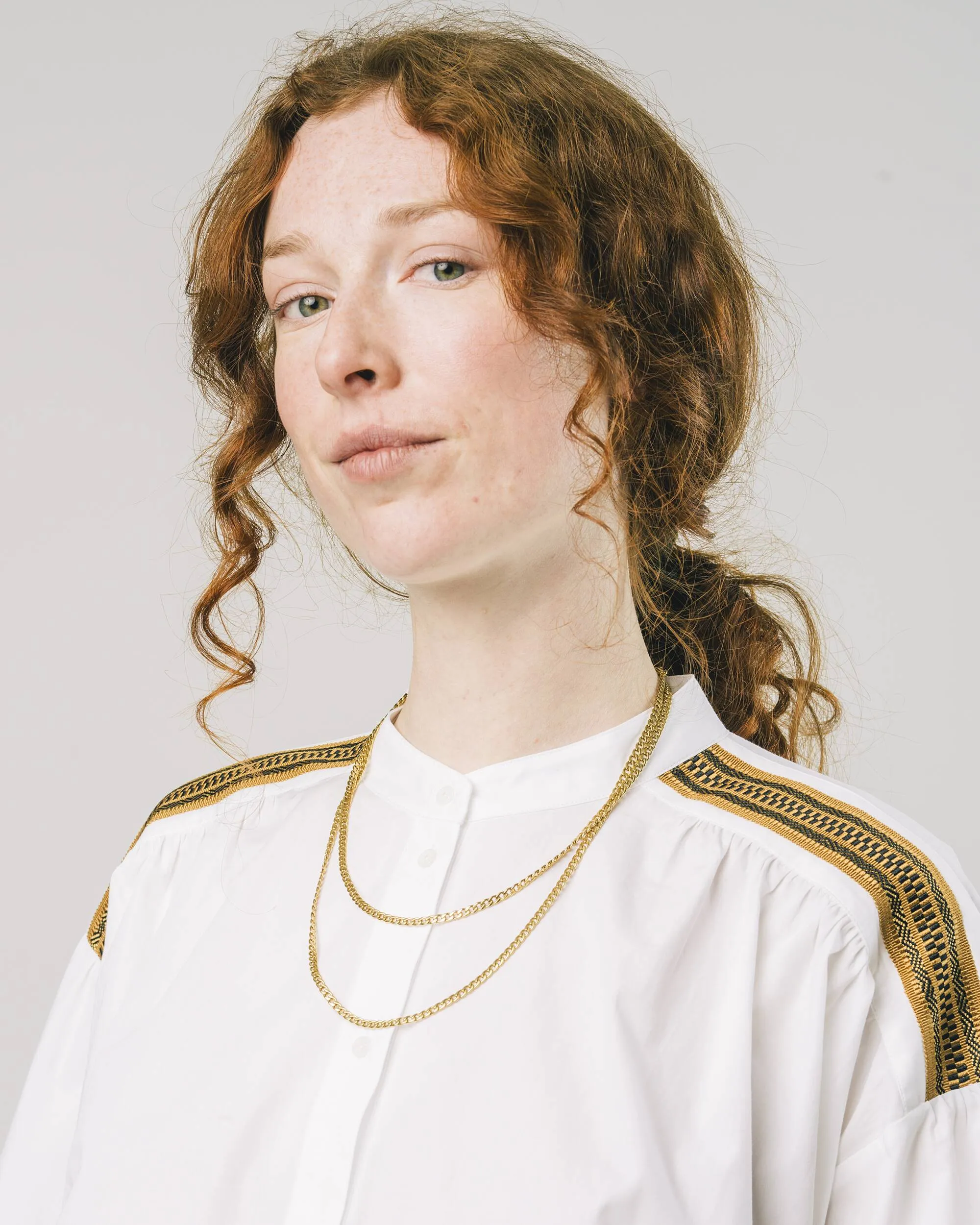 Light Layer Effortless Comfort Ribbon Blouse Off White