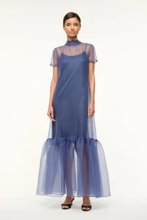 CALLUNA DRESS | NAVY Luxe style Playful-Detail