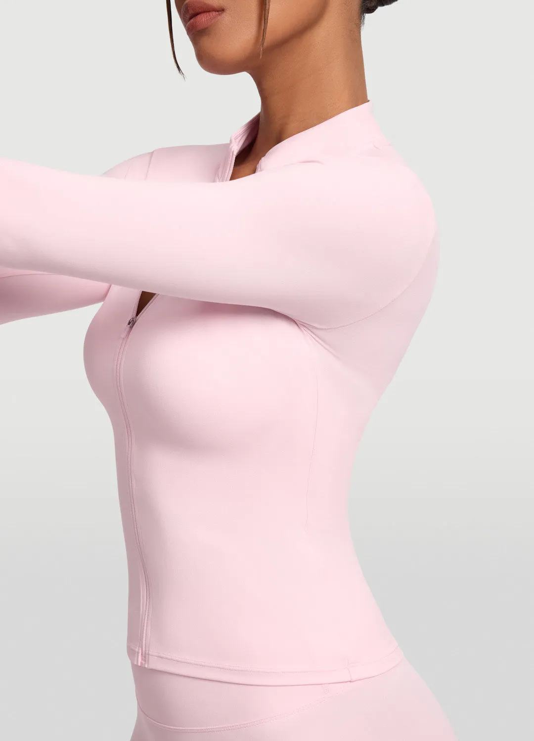 Bright and Bold Sleek Zip-Up Long Sleeve Jacket