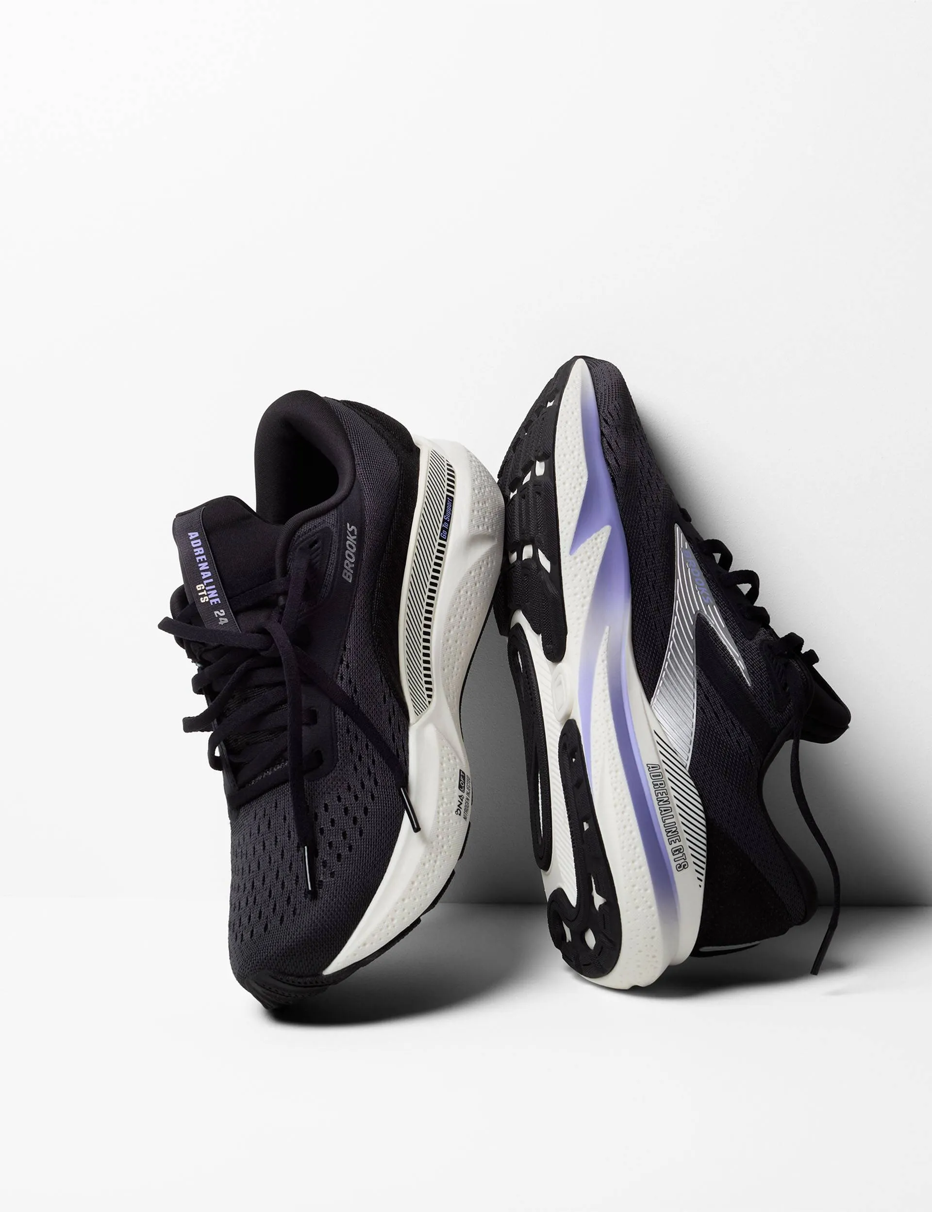 high - heeled - feature shoes WaterResistantCoating Adrenaline GTS 24 - Ebony/Blue Heron/Silver