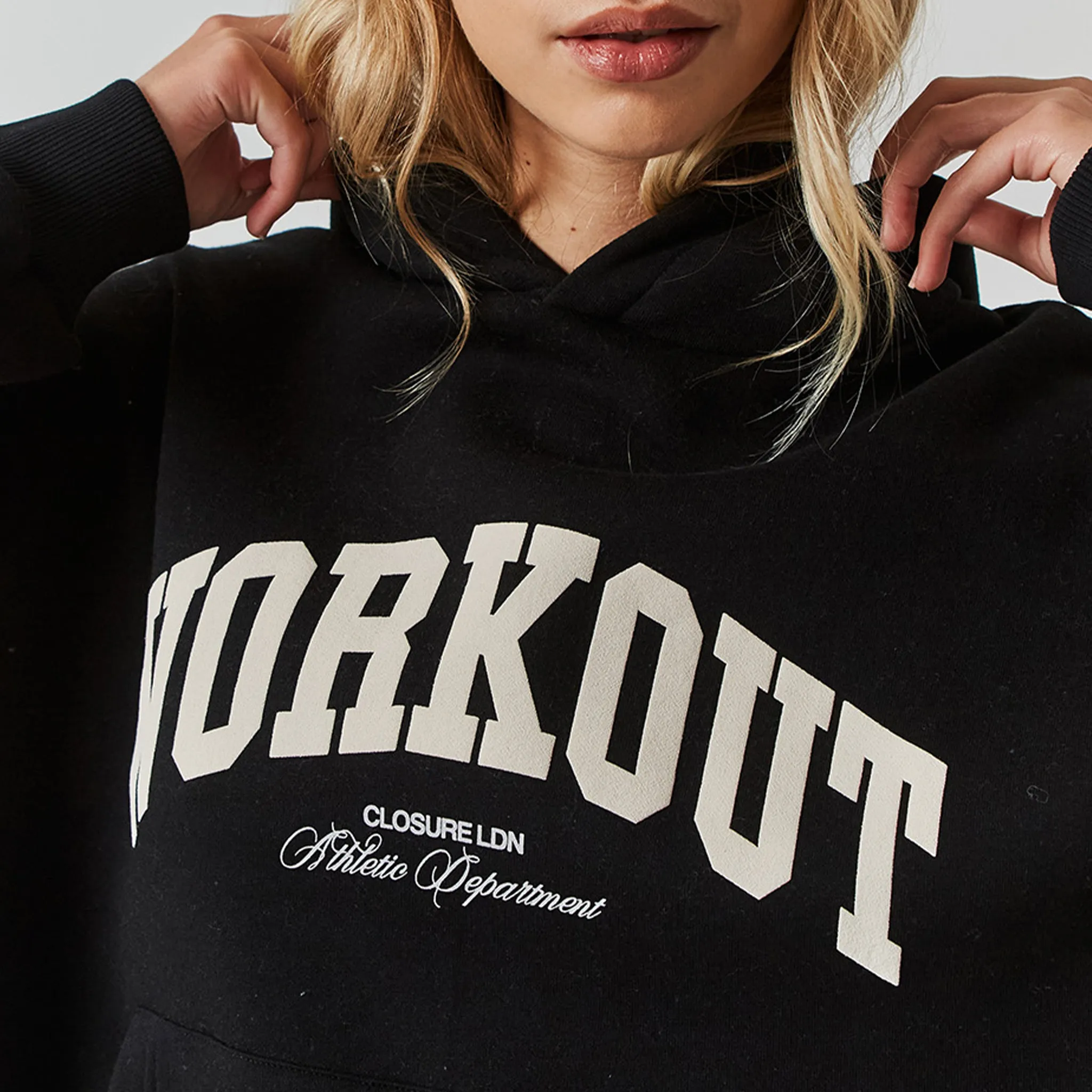 Workout Hoodie | Black Travel Minimal