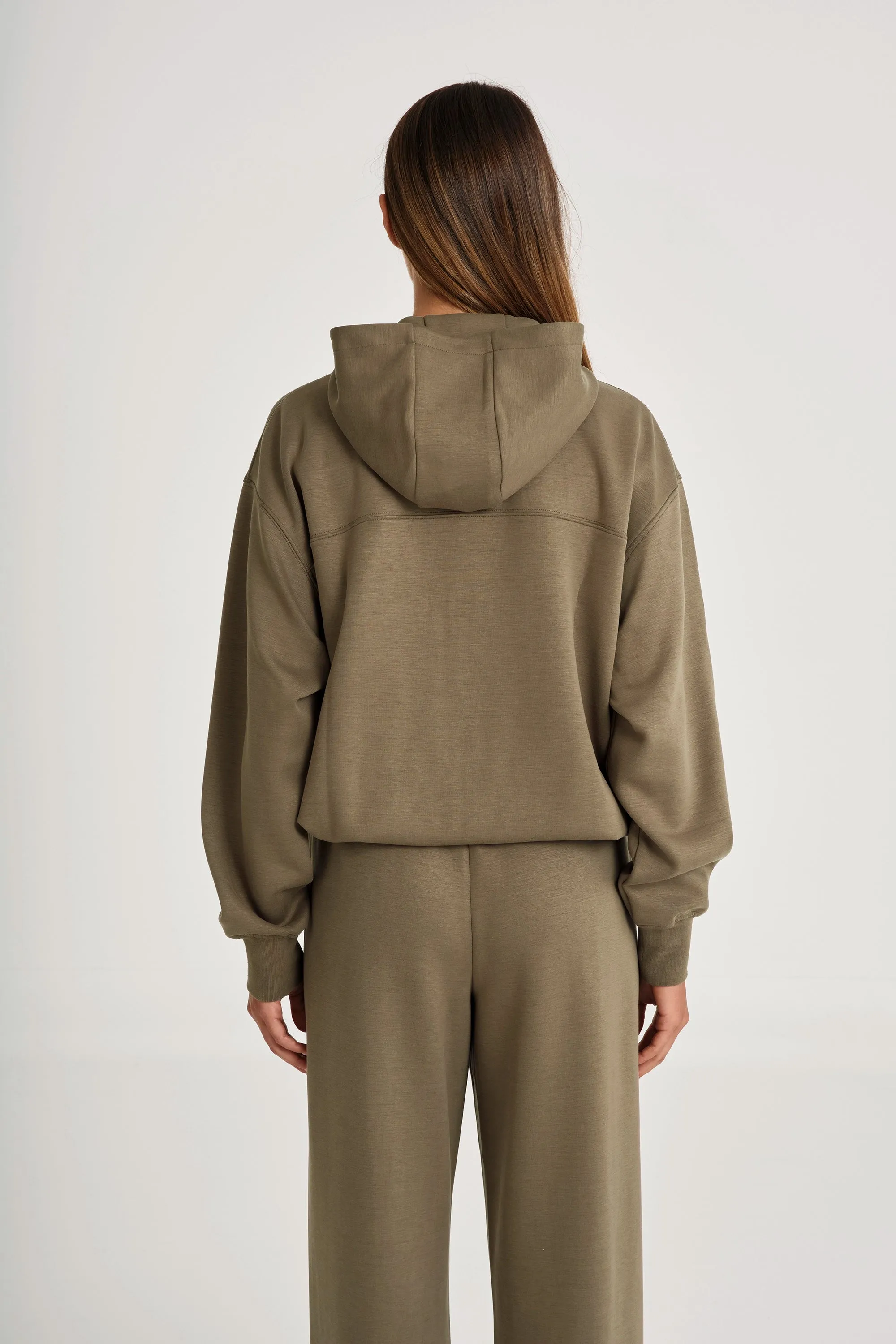 Soft Luxury Full Zip Hoodie Wind Stop