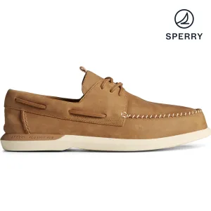 School Pace Men's Authentic Original PLUSHWAVE 2.0 Boat Shoe - Tan (STS23946)