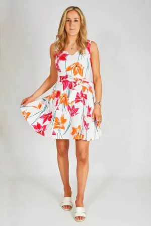Floral Skater Dress Day Fit