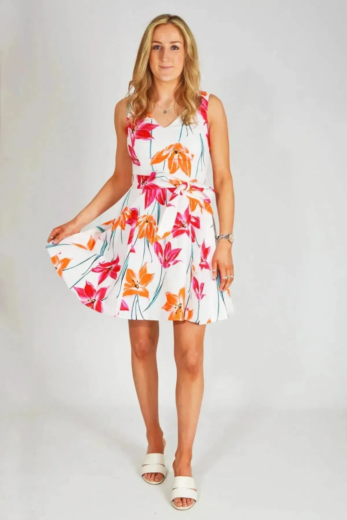 Floral Skater Dress Day Fit