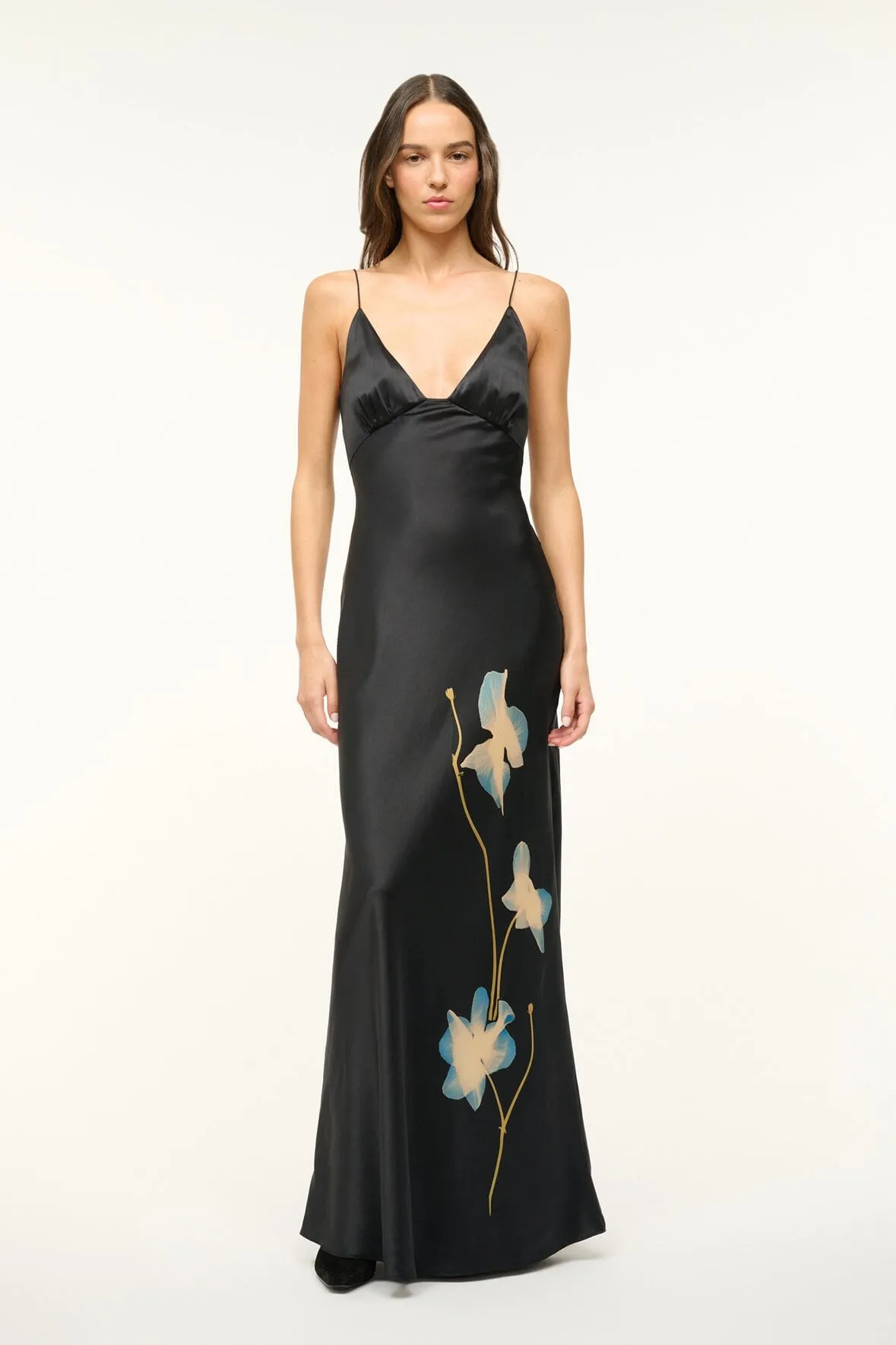 HANK SILK DRESS | BOTANICAL SHADOWS Simple formal dress Plus Fit