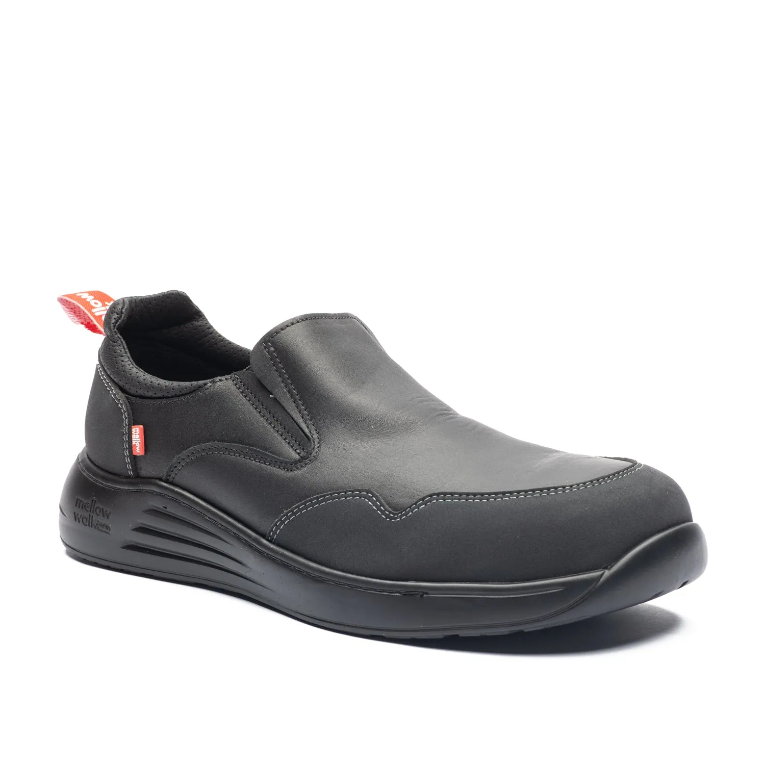 Travel Friendly Quick Jog Motion Men's Composite Toe Slip On Safety Shoes 572154BLK