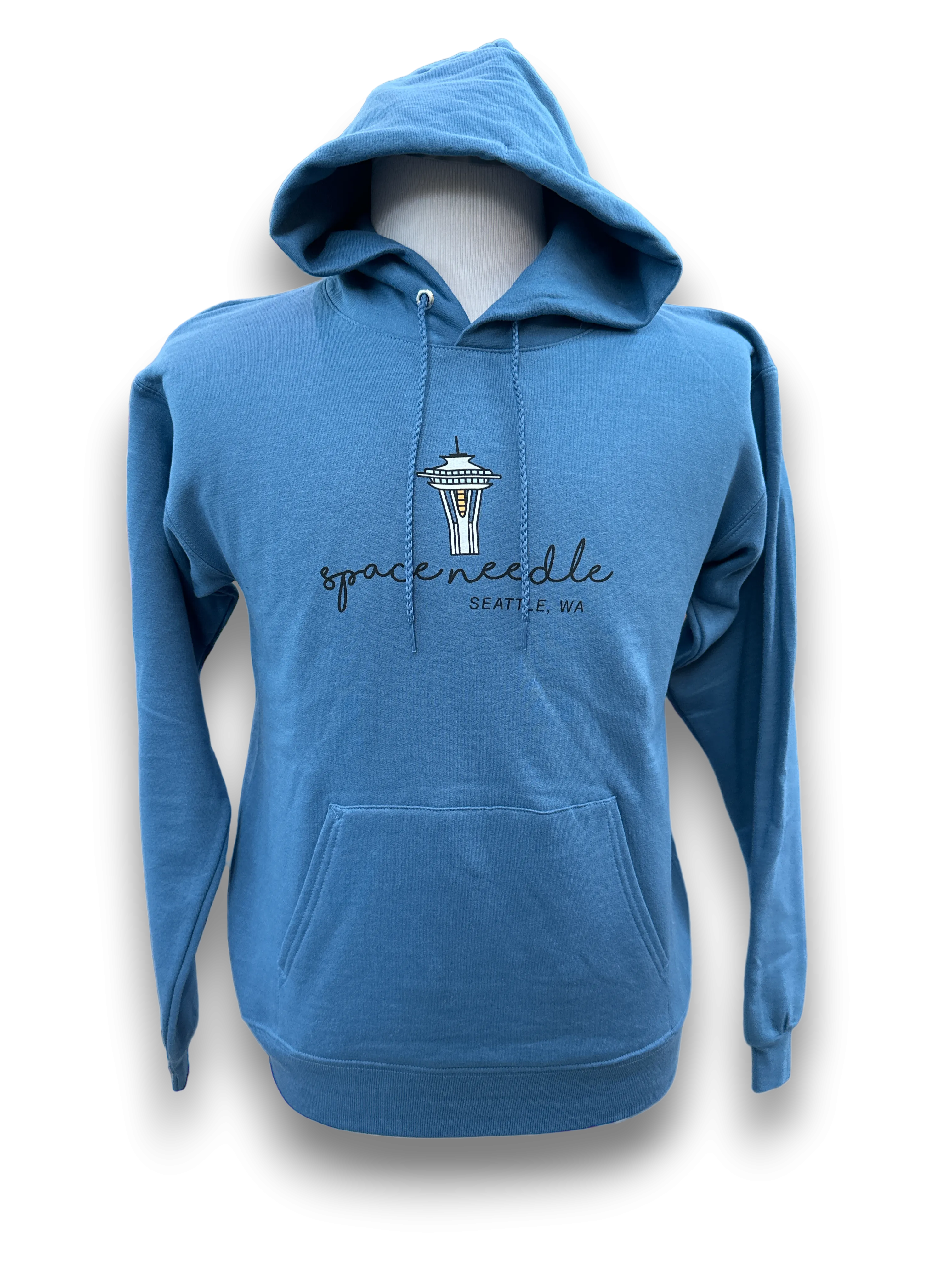 Space Needle Stamp Hoodie Cuffed Sleeves product brooch style