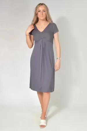 V Neck Jersey Wrap Dress Life Soft Cozy Vibe