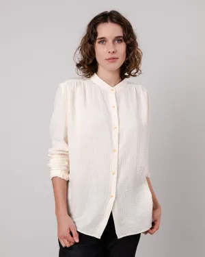 easy to pair Bubble Mao Blouse Ecru