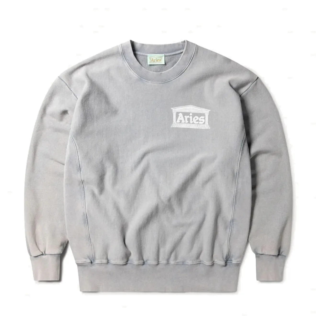 Urban Hoodie tribal print Aries Womens Premium Aged Temple Sweatshirt Grey