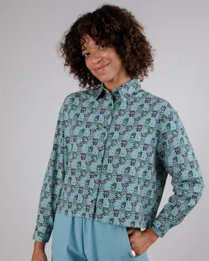 Spring Boxy Blouse Blue Active Layers All-Purpose Comfort