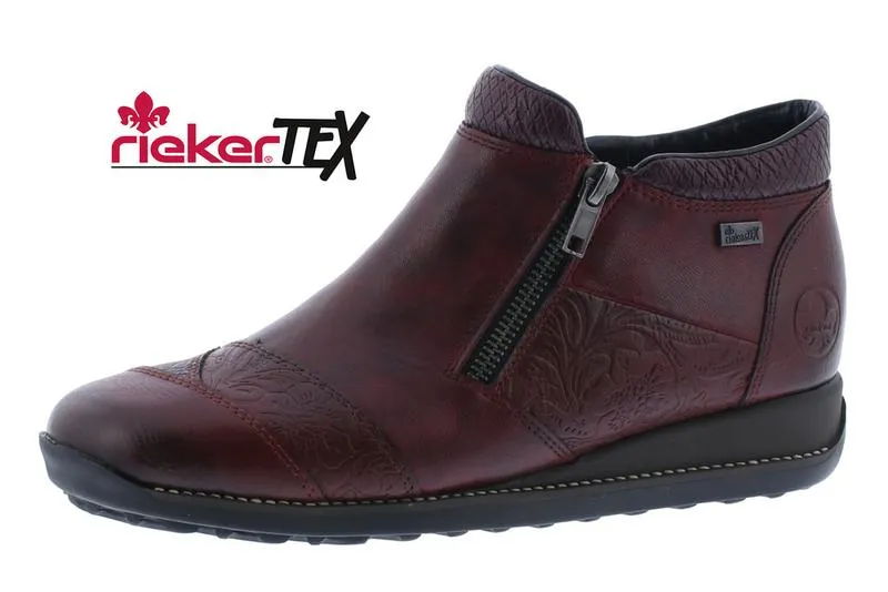 zipper RIEKER LADIES ANKLE BOOTS 44281-35