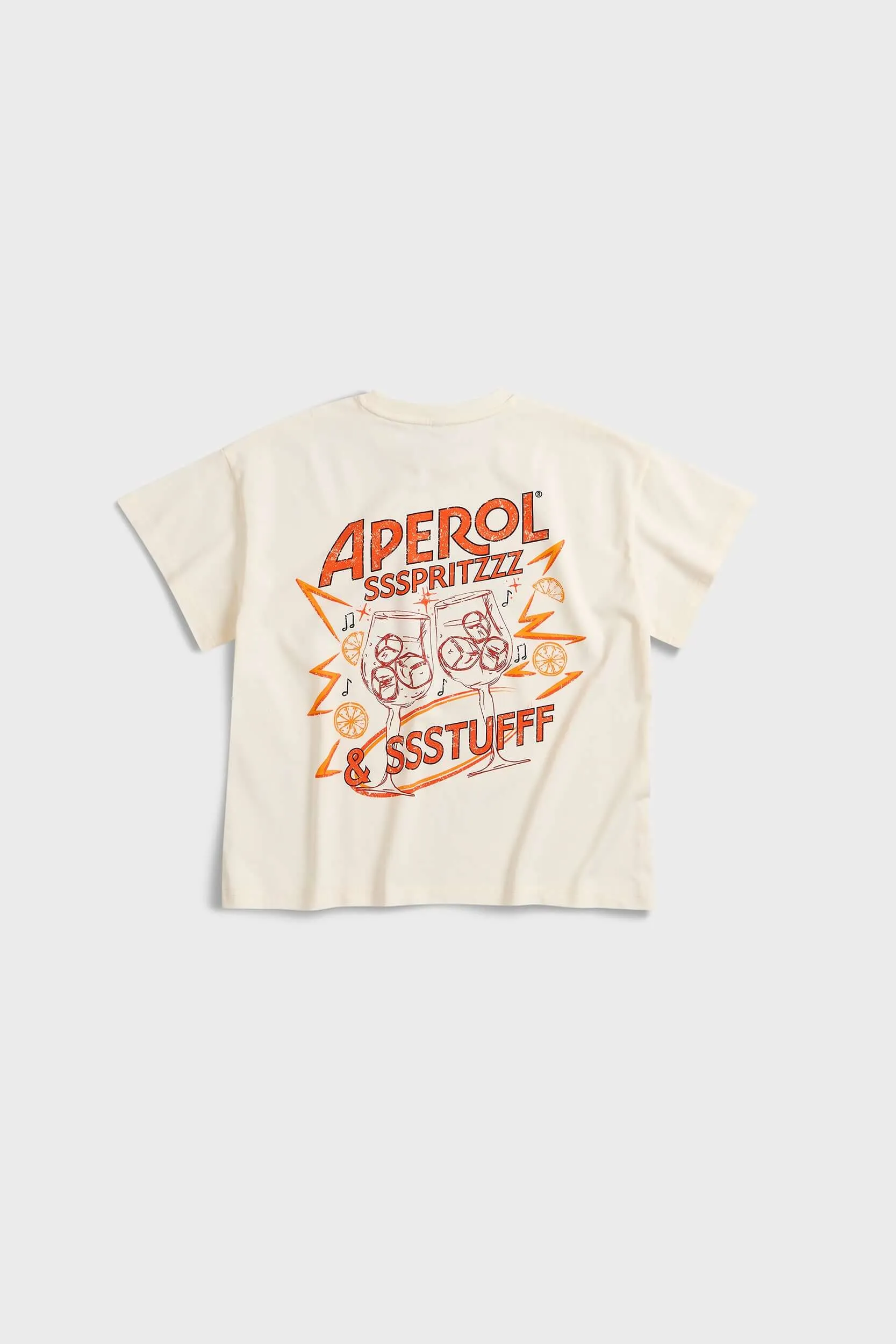 Quick Comfort Design Adult sophistication SSSTUFFF X APEROL UV Tee Cropped