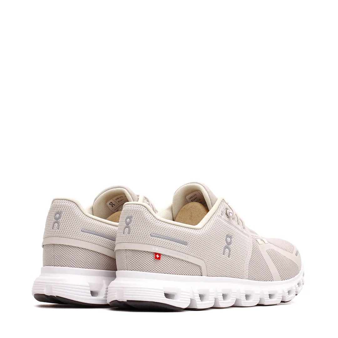 youth athletic shoes ON Men Cloud 6 Pearl White 3MF10070755