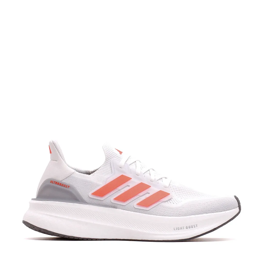 Adidas Men Ultraboost 5 White Red ID8818 skateboarding shoes Lace   Up Style