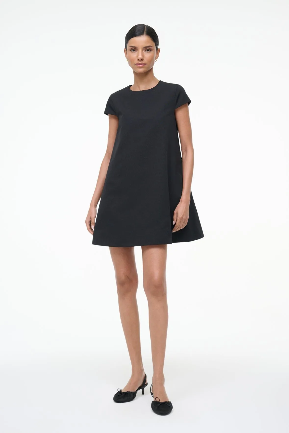 Sleek long-sleeve dress MIA DRESS | BLACK