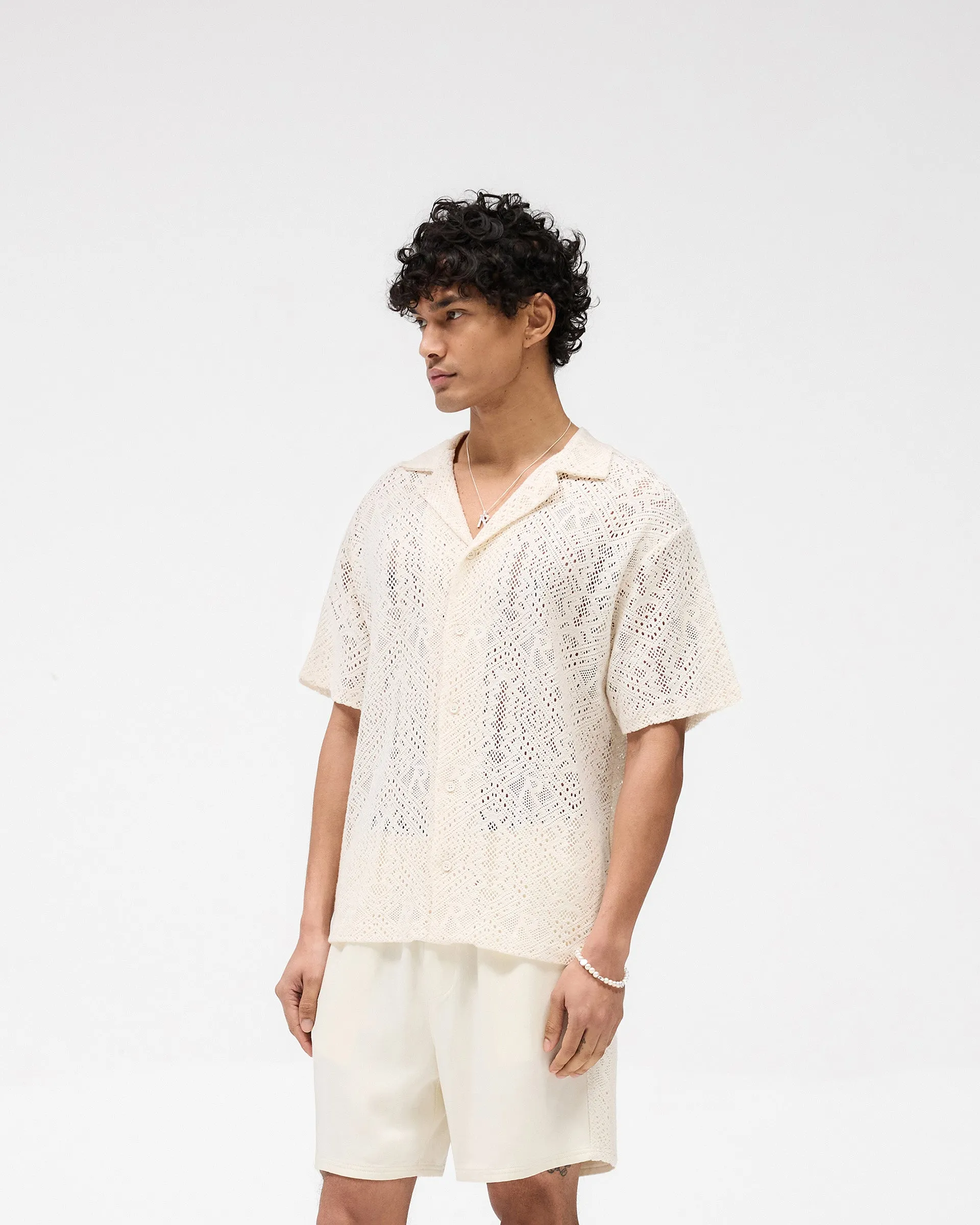 All Over Crochet Shirt - Off White ReinforcedKnees