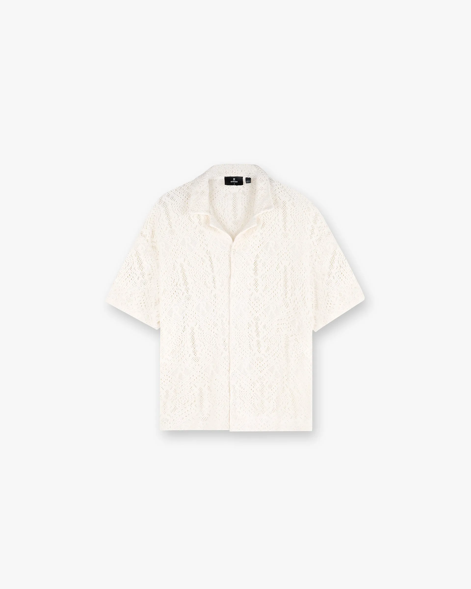 All Over Crochet Shirt - Off White Suburb Ease
