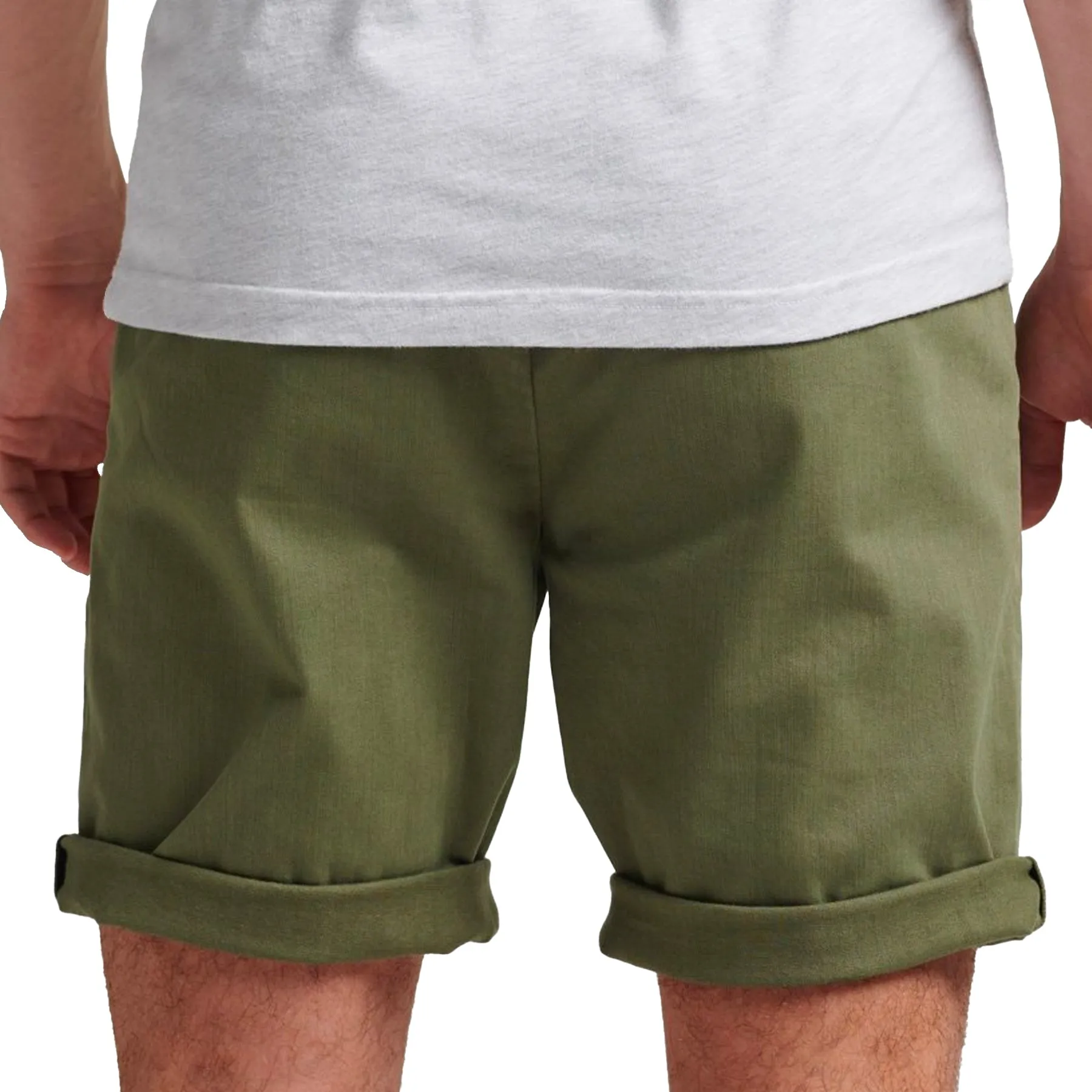 Superdry Vintage Officer Chino Shorts - Olive Khaki Spandex shorts