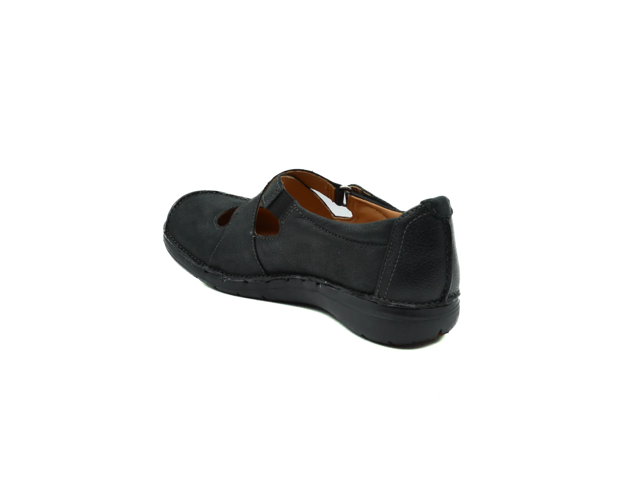 CLARKS Unloop Strap Dawn Walk Flat footbed