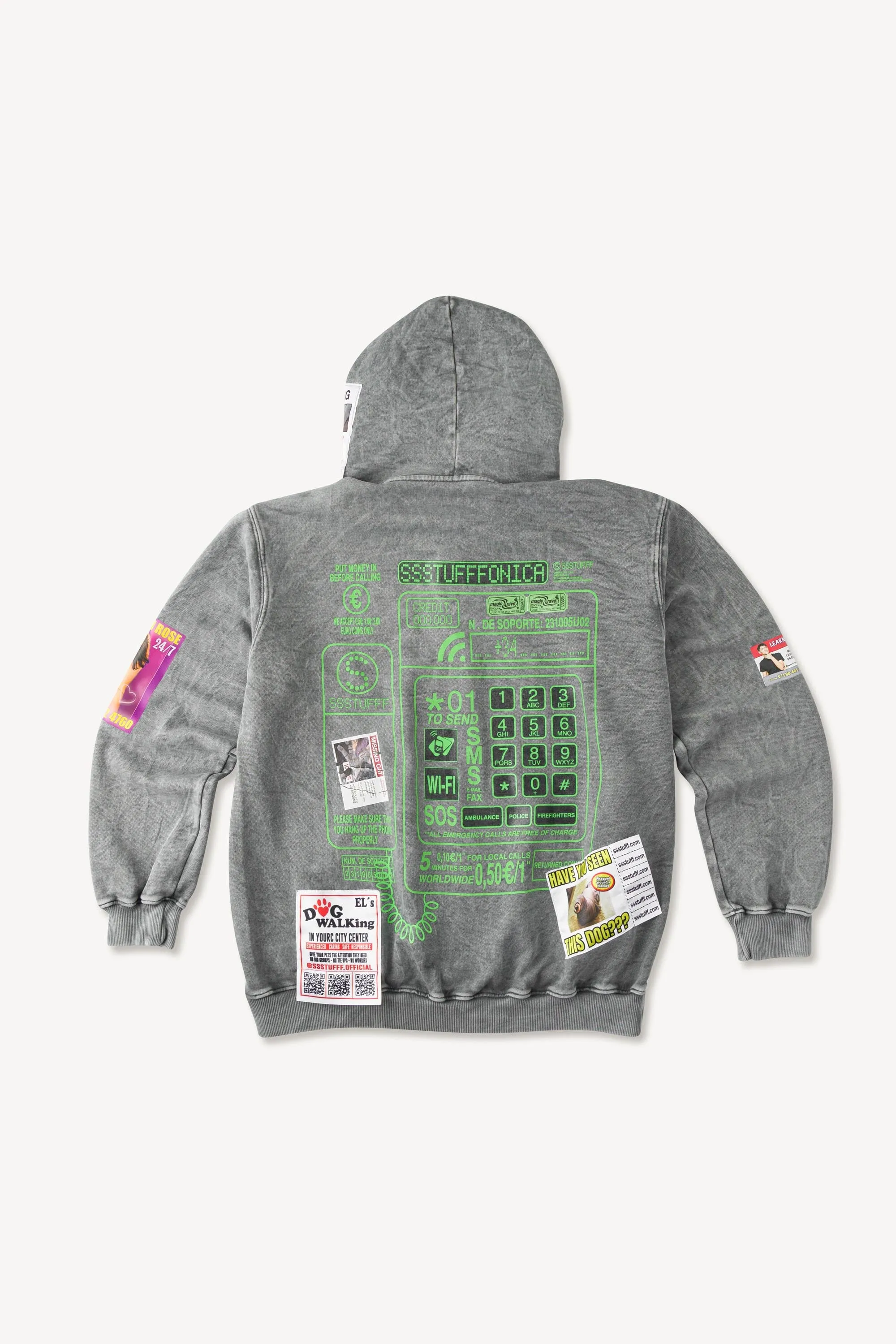 Telephone Booth Zip Up Relaxed Fit Stretchy