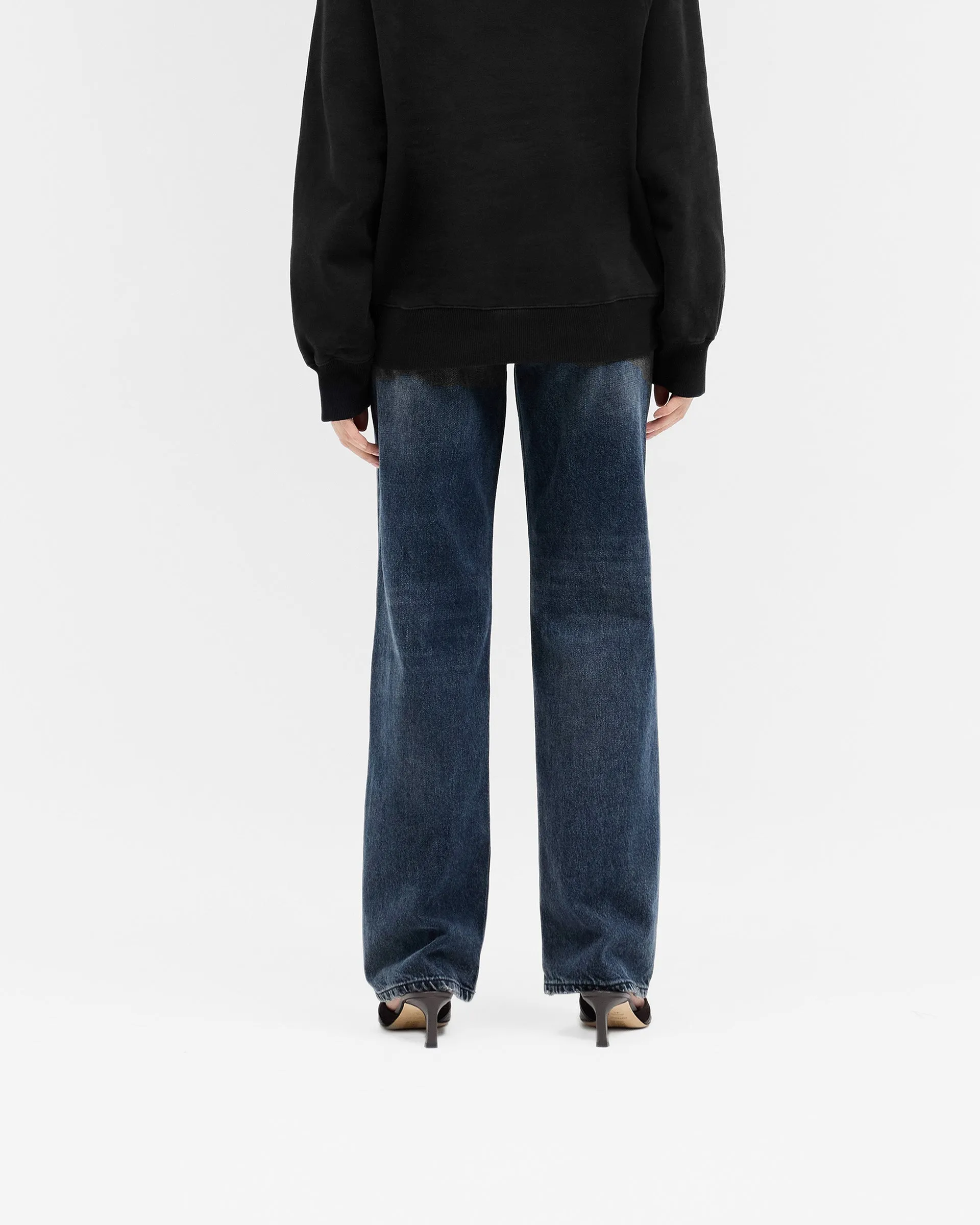 High Rise Straight Jean - Dark Blue General Option