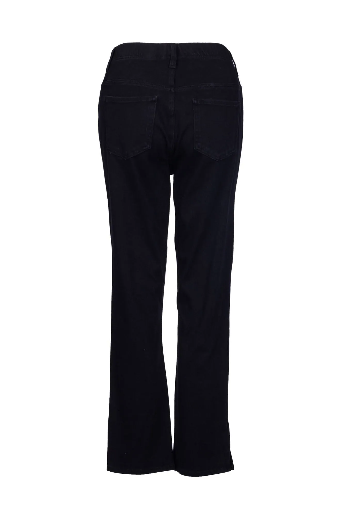 Fashion Comfort Wear Quick Conversion Hem Stretch Denim Xtra Short Jeans | Black | 6941B1