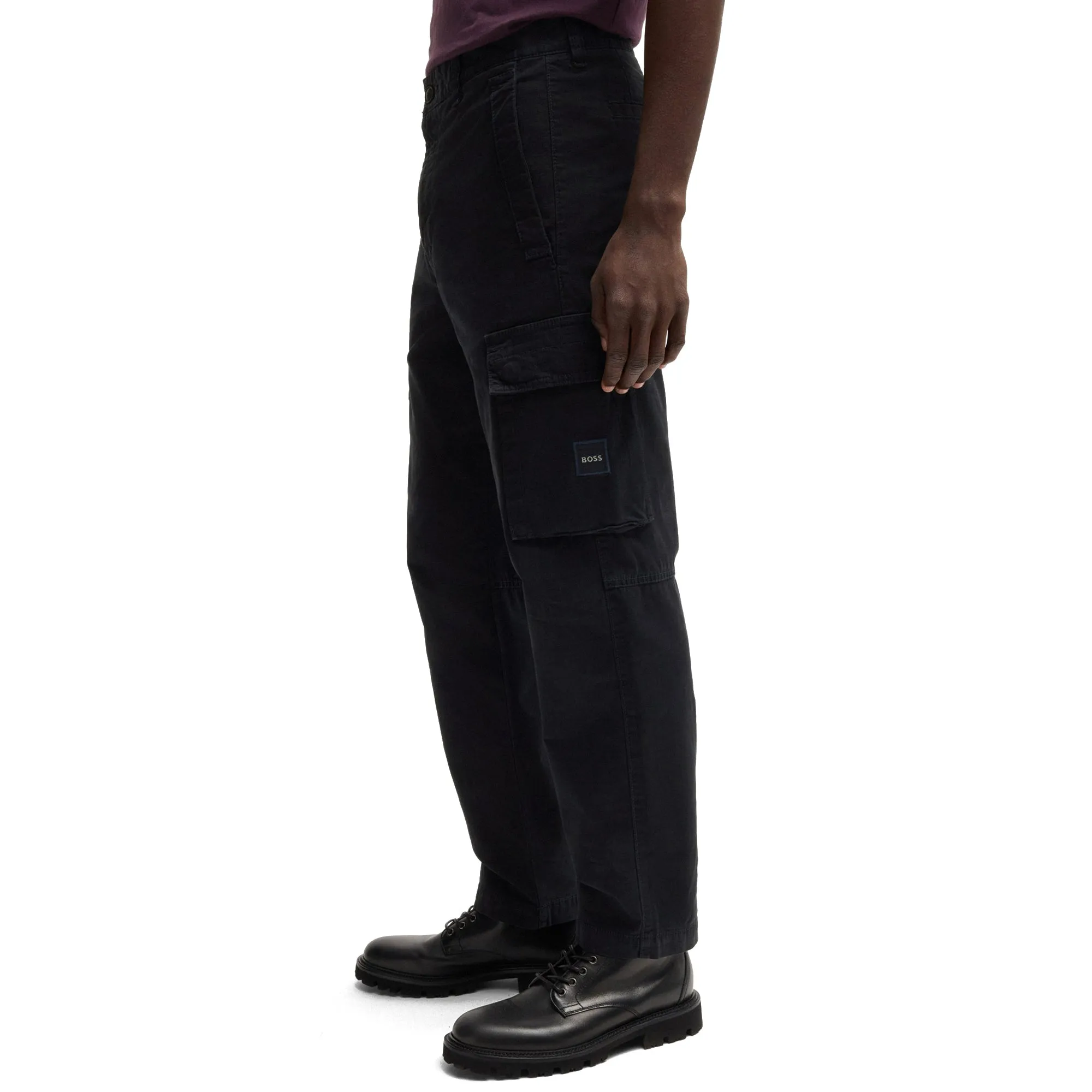 Boss Sisla 7 Cargo Trousers Casual Comfort Layers Rubberized Hem