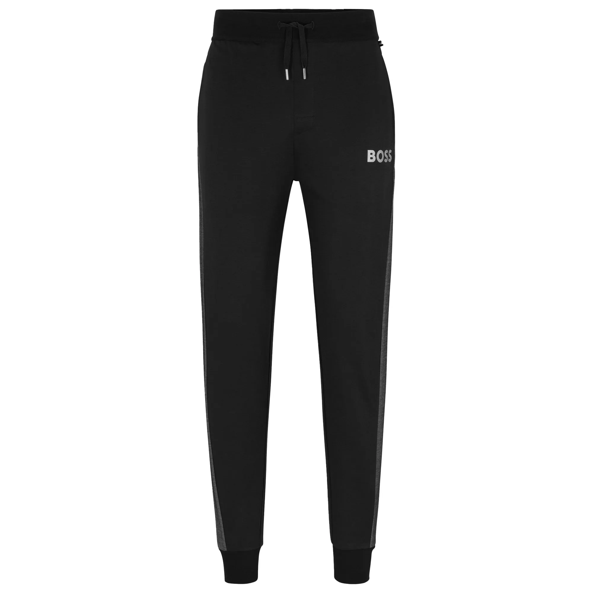 Boss Cotton Blend Jogger - Black Simple Utility Casual Design