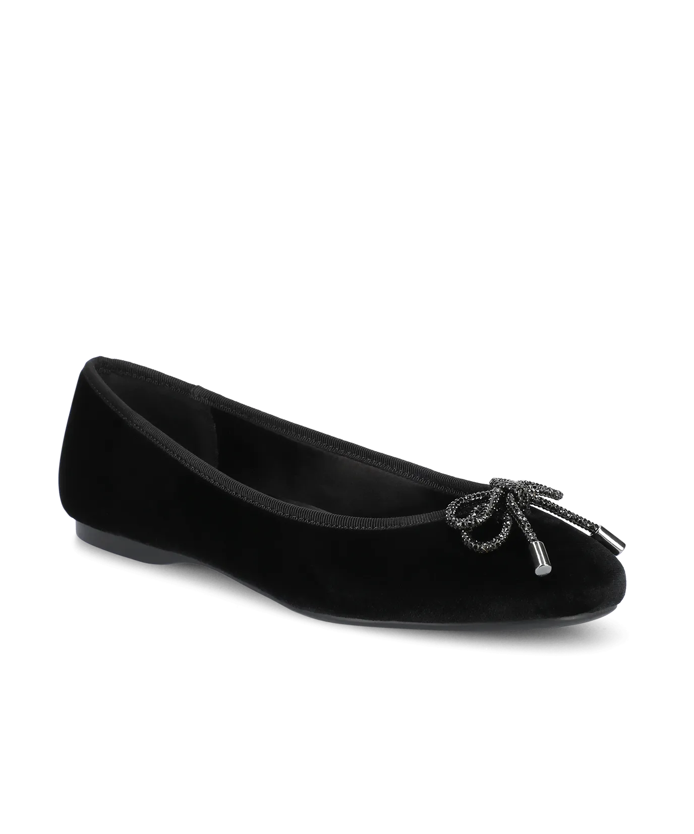 Versatile daily wear The Hummingbird - Black Velvet Jeweled Bow