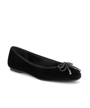 Versatile daily wear The Hummingbird - Black Velvet Jeweled Bow