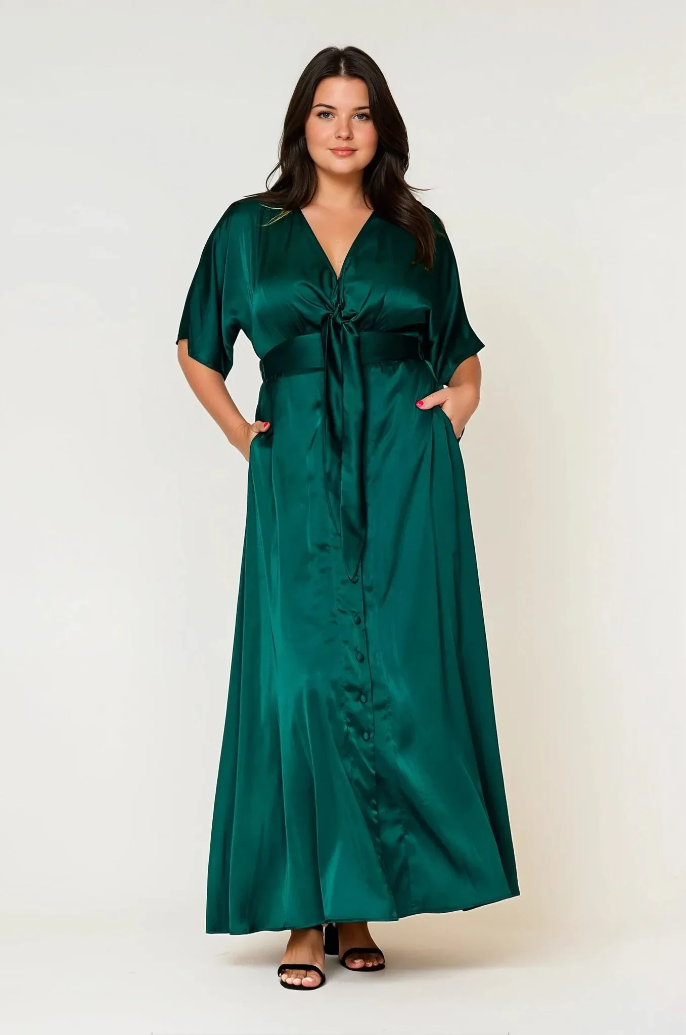 Vibrant Edge Angelika Dress Emerald