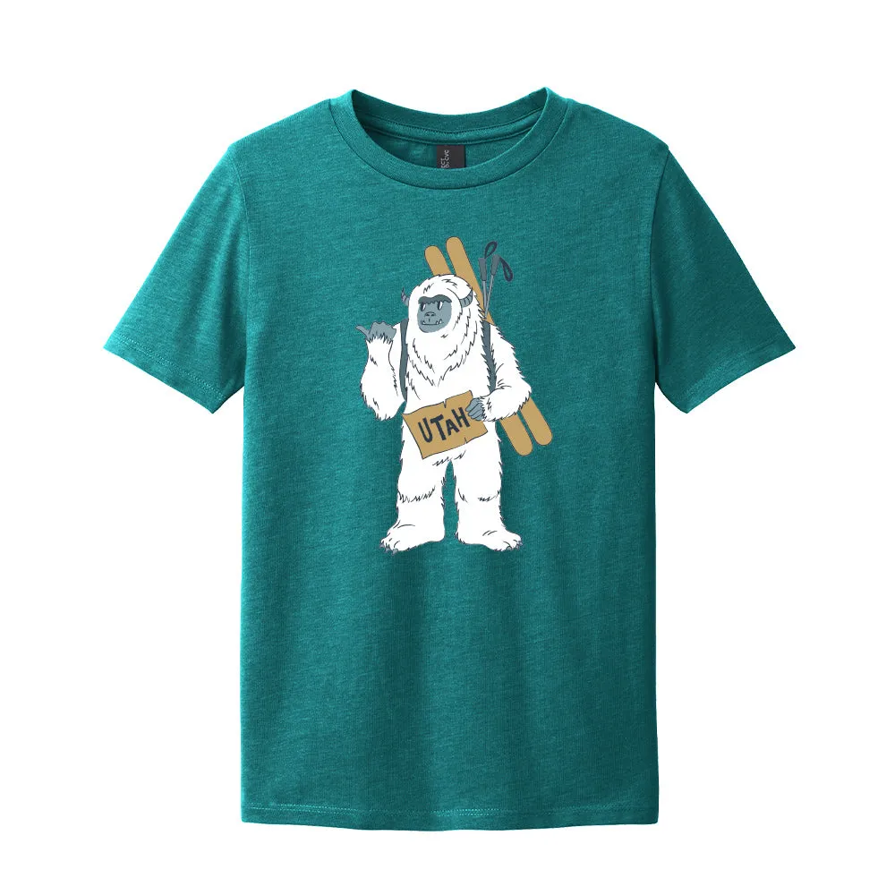 Relaxed Movement Ski Utah Resorts Youth T-Shirt - Multiple Colorways