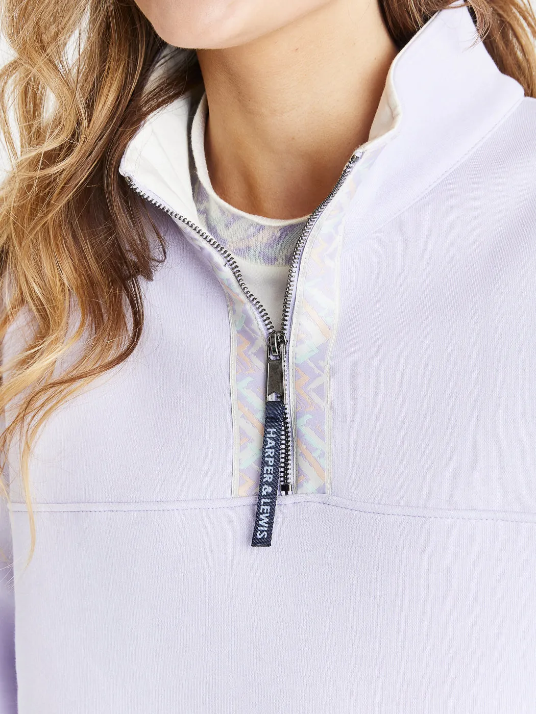 Sophia Cropped 1/4 Zip Sweater Outdoor Bold