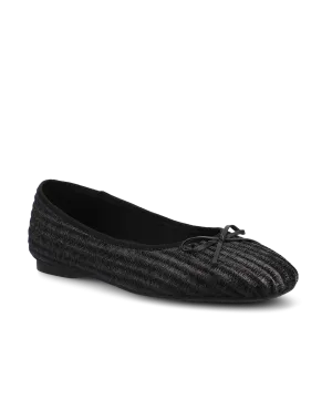 The Songbird - Black Raffia Slip Easy Weather Ready