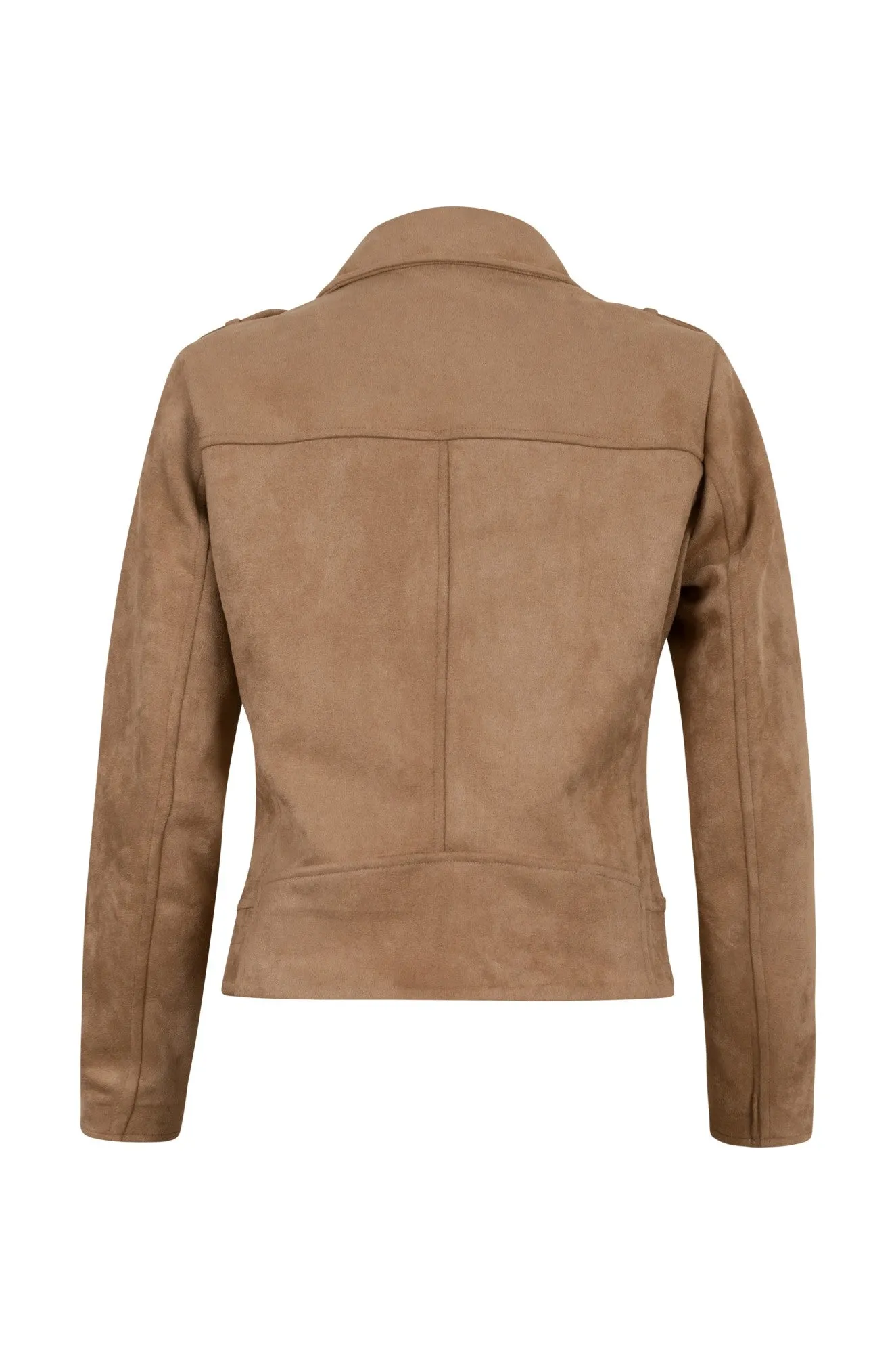 Suede Look Jacket | CARAMEL | 4064B1 Compact Fit Look City Commuter