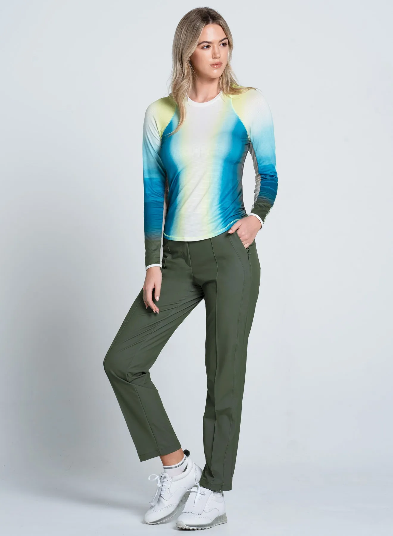 Soft Stretch Fit Durable Collar Construction Sun N' Fun Long Sleeve