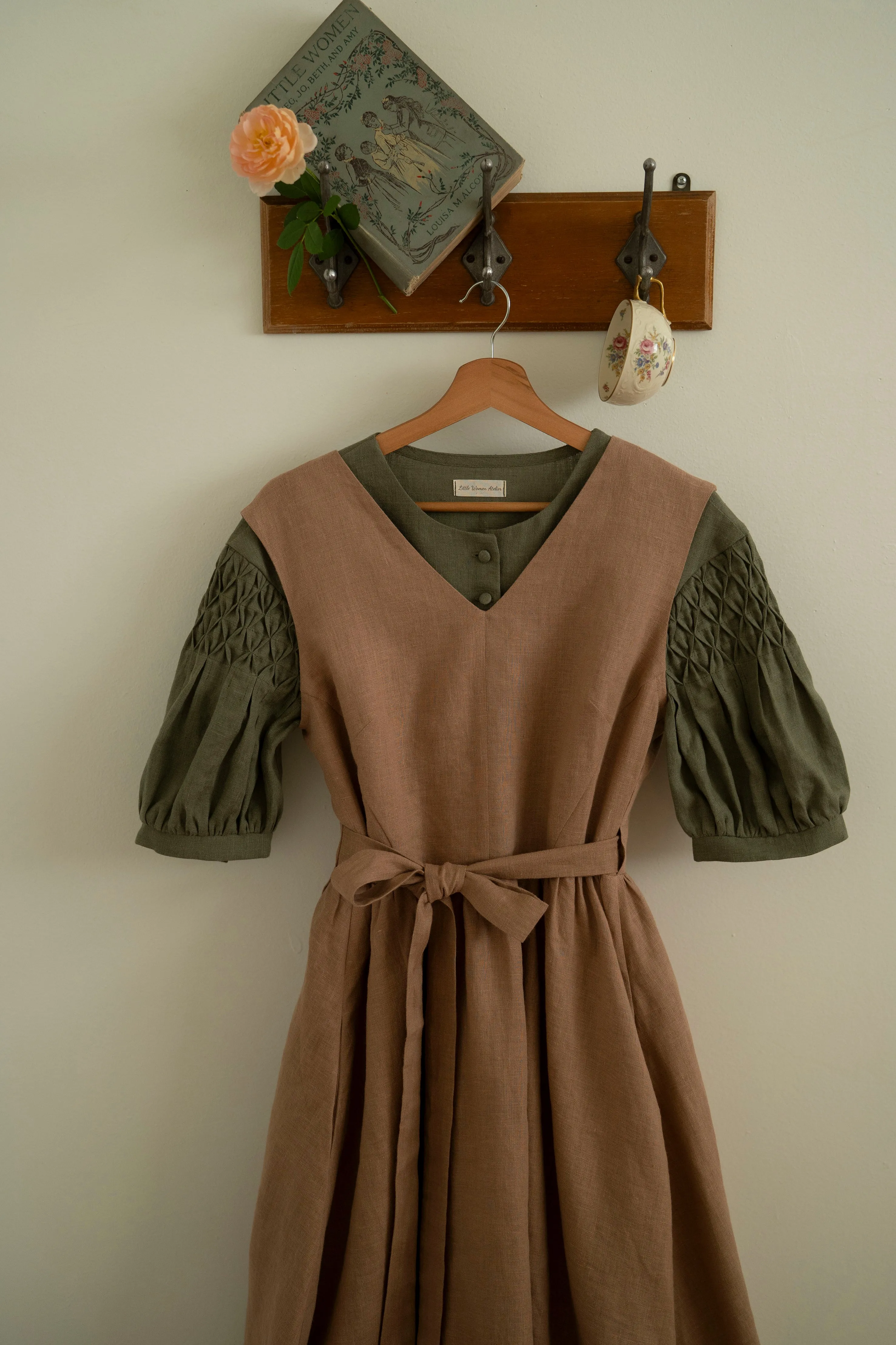 Texture Style Solid-color Sunday Morning Sundress