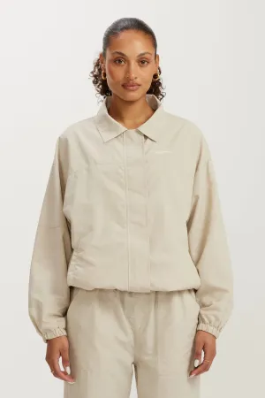 Smooth Zipper Track Autumn Vibe Sunny Spray Full Zip Jacket