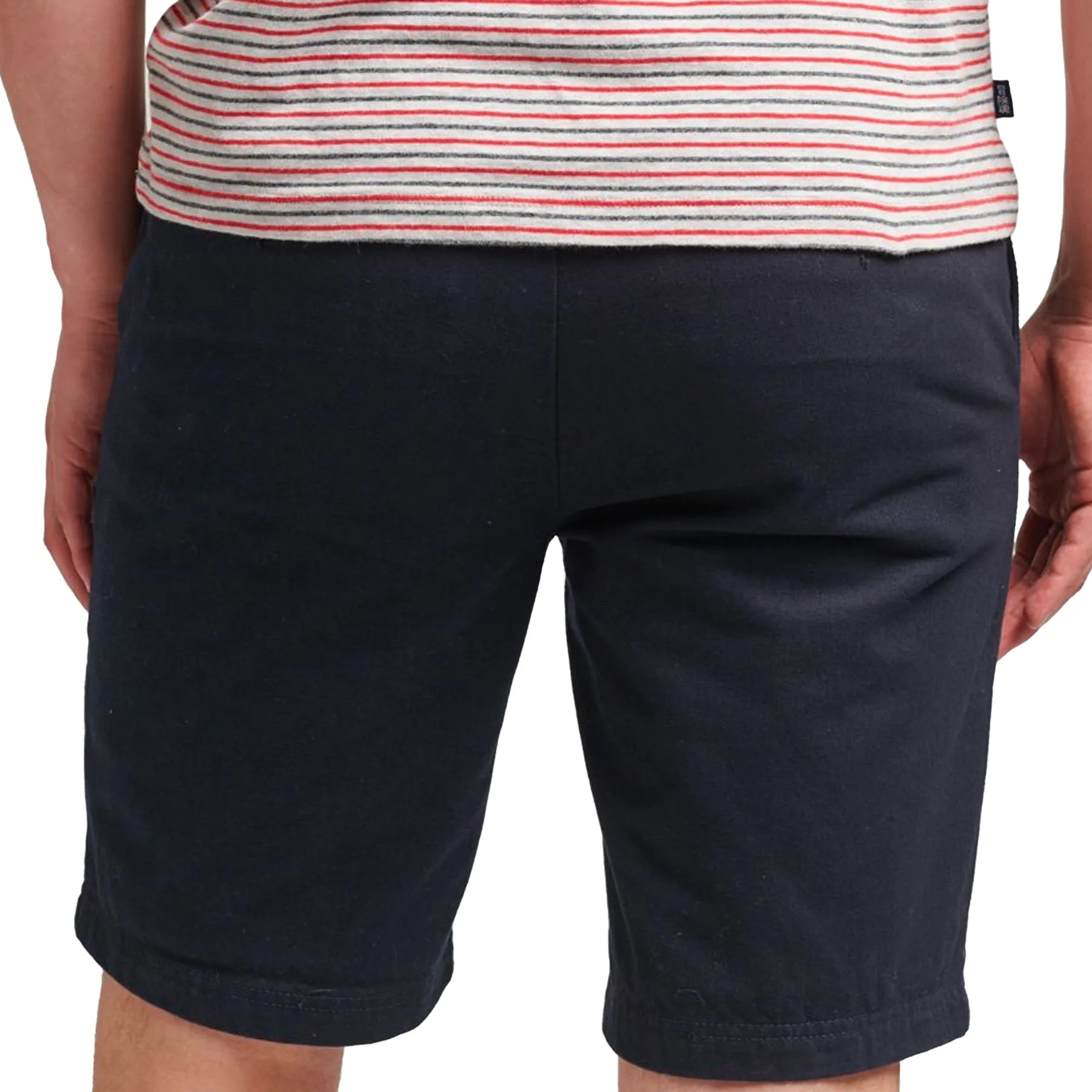 Superdry Vintage Officer Chino Shorts - Eclipse Navy Seamless Comfort