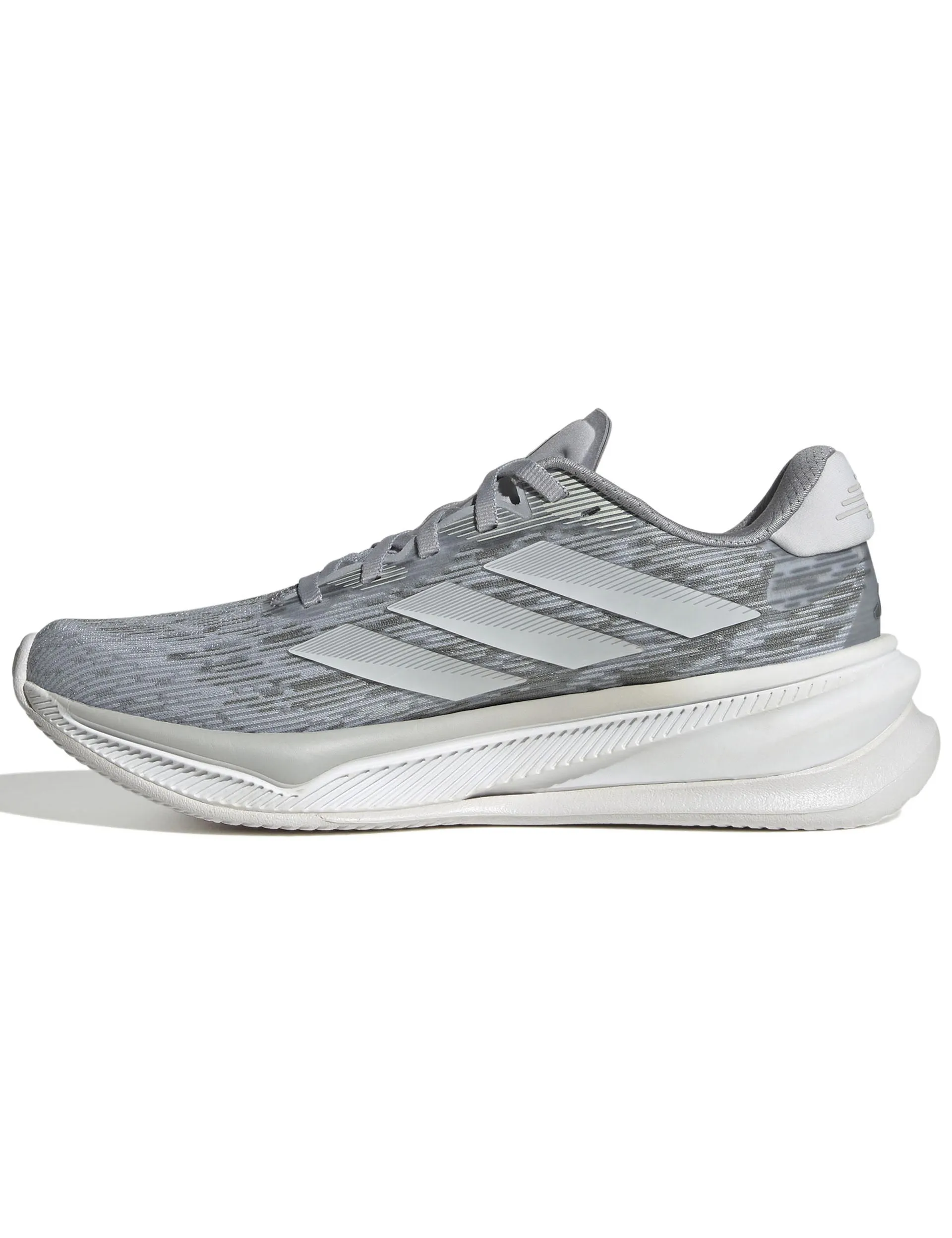 Supernova Comfortglide Running Shoes - Halo Silver/Grey One/Dash Grey Ankle Stability Design Posture - correction