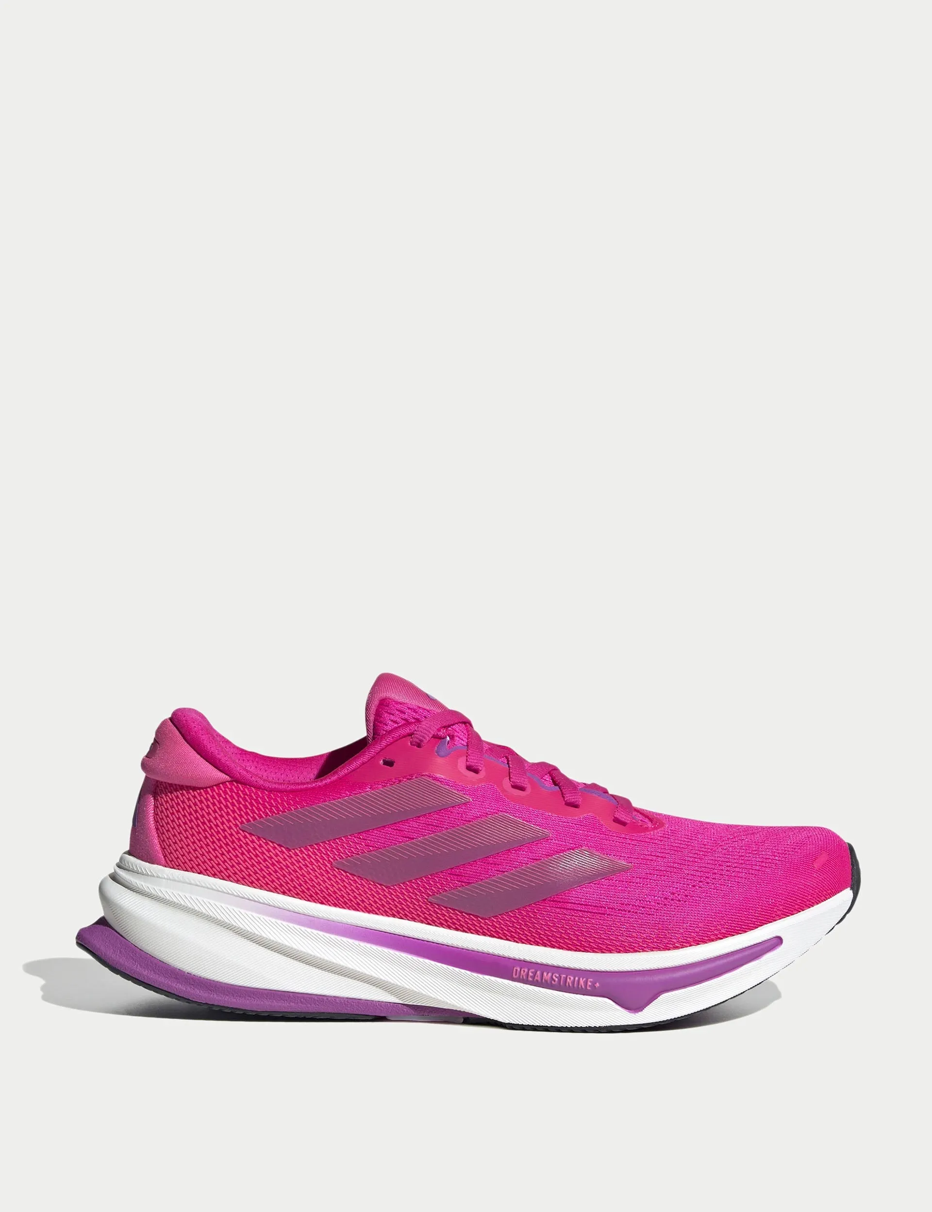 Supernova Rise 2 Running Shoes - Shock Pink/Purple Burst/Lucid Pink Fast - takeoff racing - flats