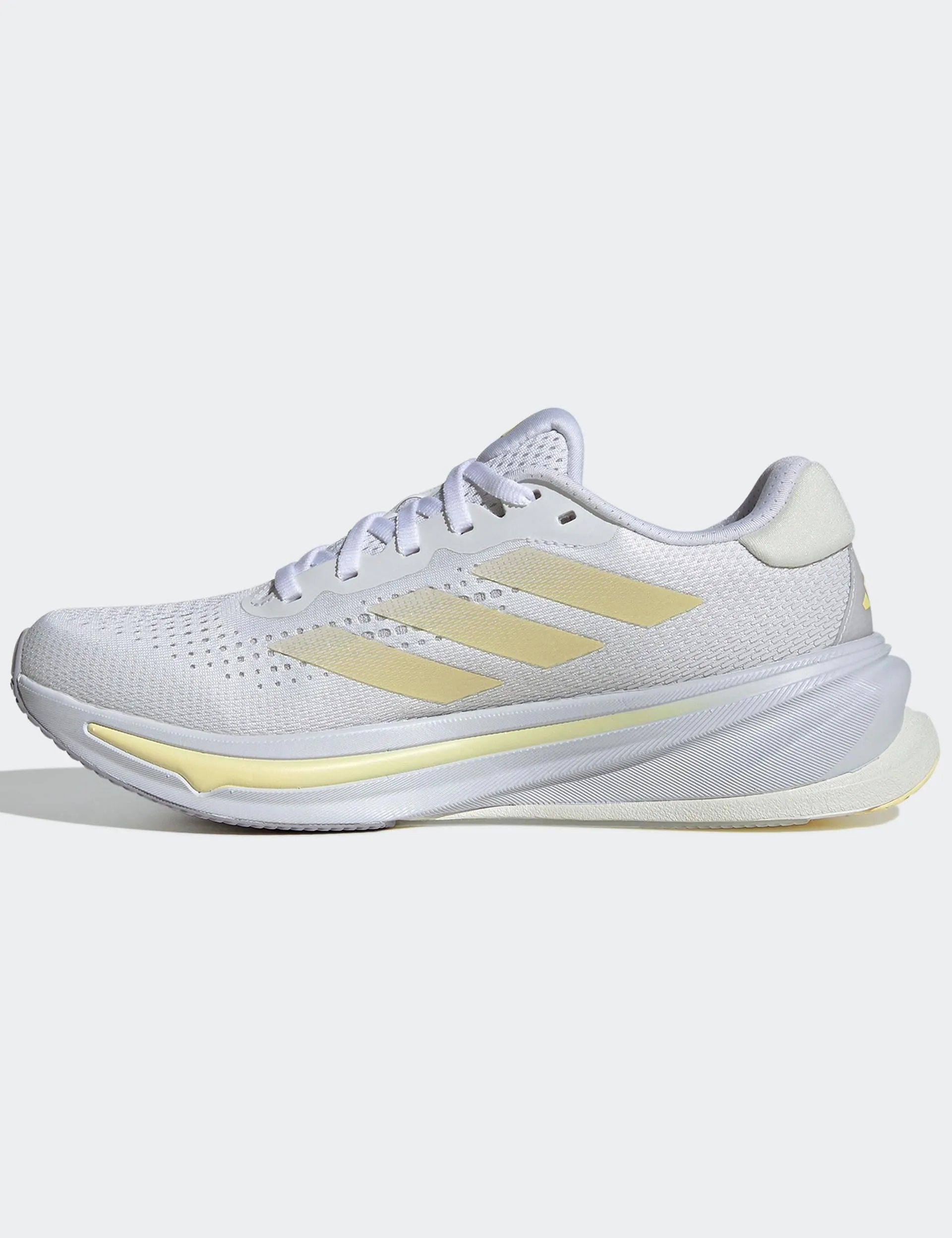 Supernova Rise Running Shoes - Cloud White/Zero Metallic/Almost Yellow narrow - fit surfing shoes