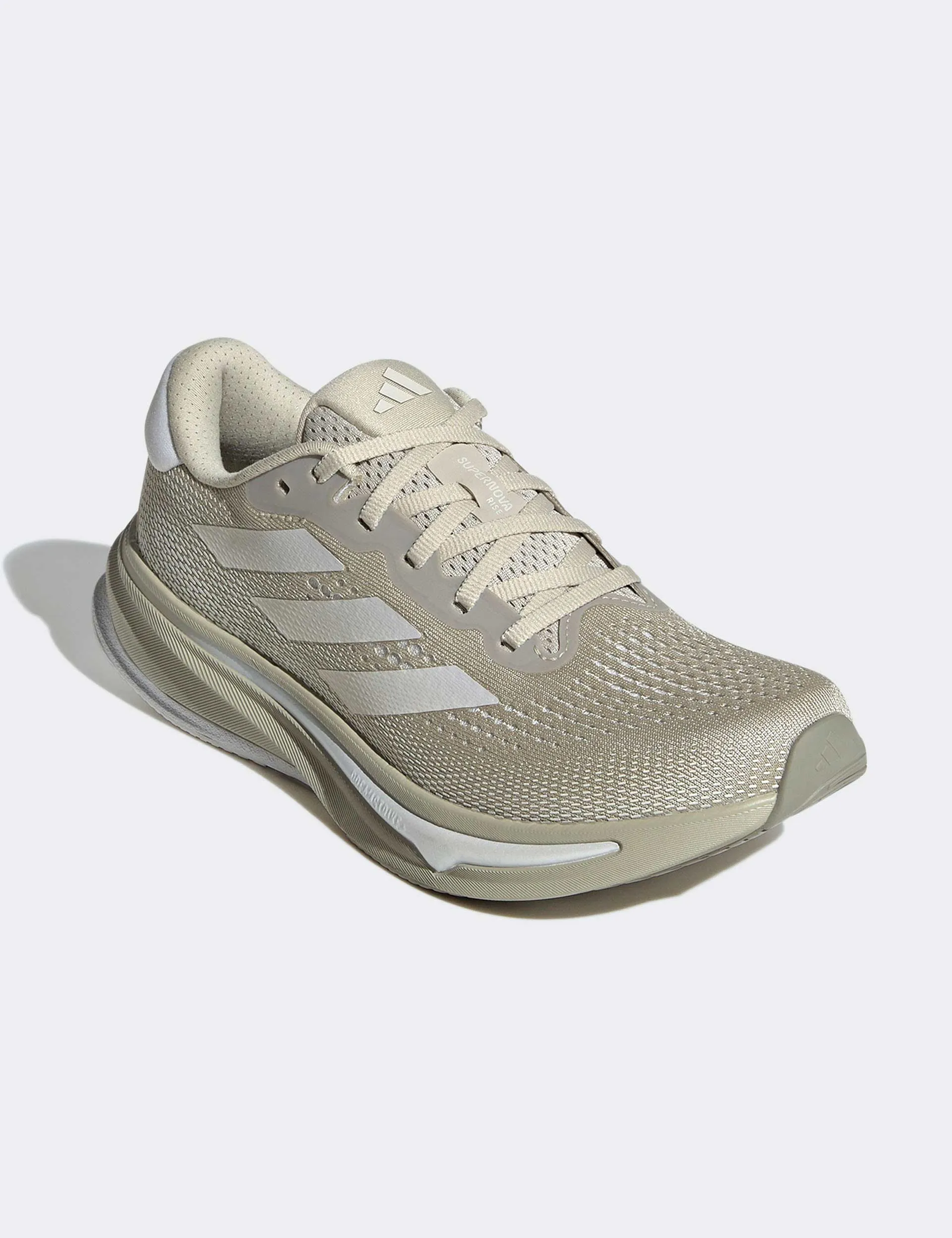 Well   Ventilated running in evening Supernova Rise Running Shoes - Putty Grey/Dash Grey/Zero Metallic
