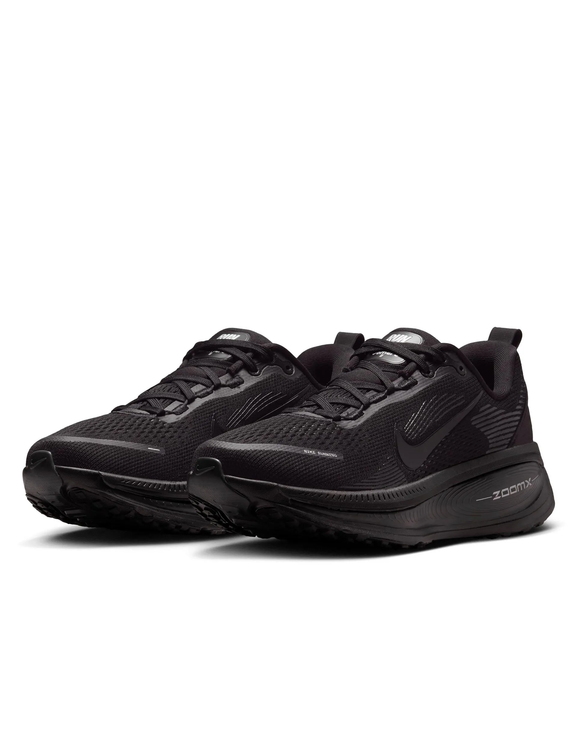 Vomero 18 Running Shoes - Black/Dark Smoke Grey/Light Smoke Grey competition edge