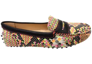 Savelli Stephanie Womens Comfort Leather Loafer Shoes Made In Brazil No Tie