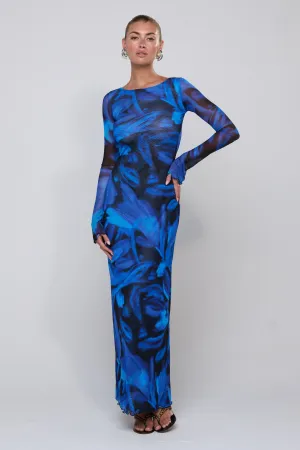 Sophisticated Waist Fit Body Safe Sylvia Dress in Lagoon