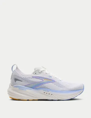 wide - fit shoes running in single - lane tracks shoes Glycerin GTS 22 - White/Blue Heron/Apricot