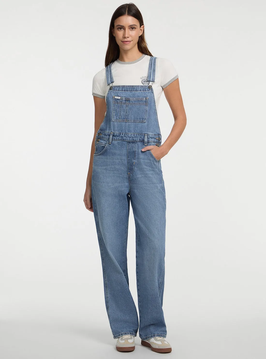Guess Jeans Eco Blue Denim Overalls Light Fit